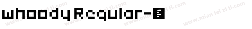 whoody Regular字体转换